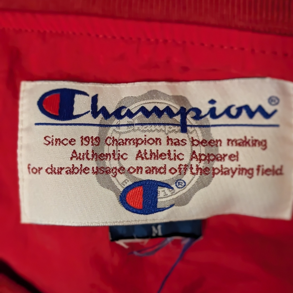 Champion V-Neck Pullover Windbreaker, Size M, Used Condition! - Picture 7 of 8